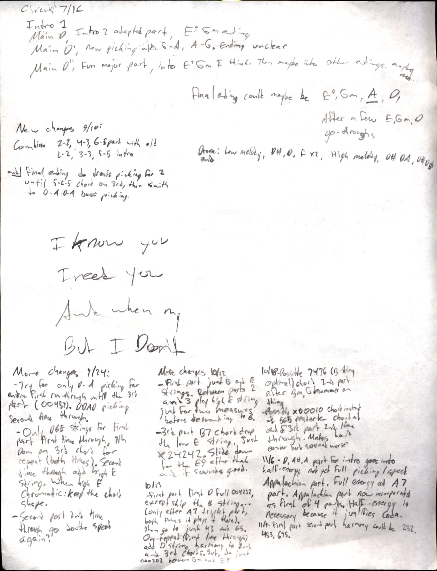 Snowplow Compositional Notes 2